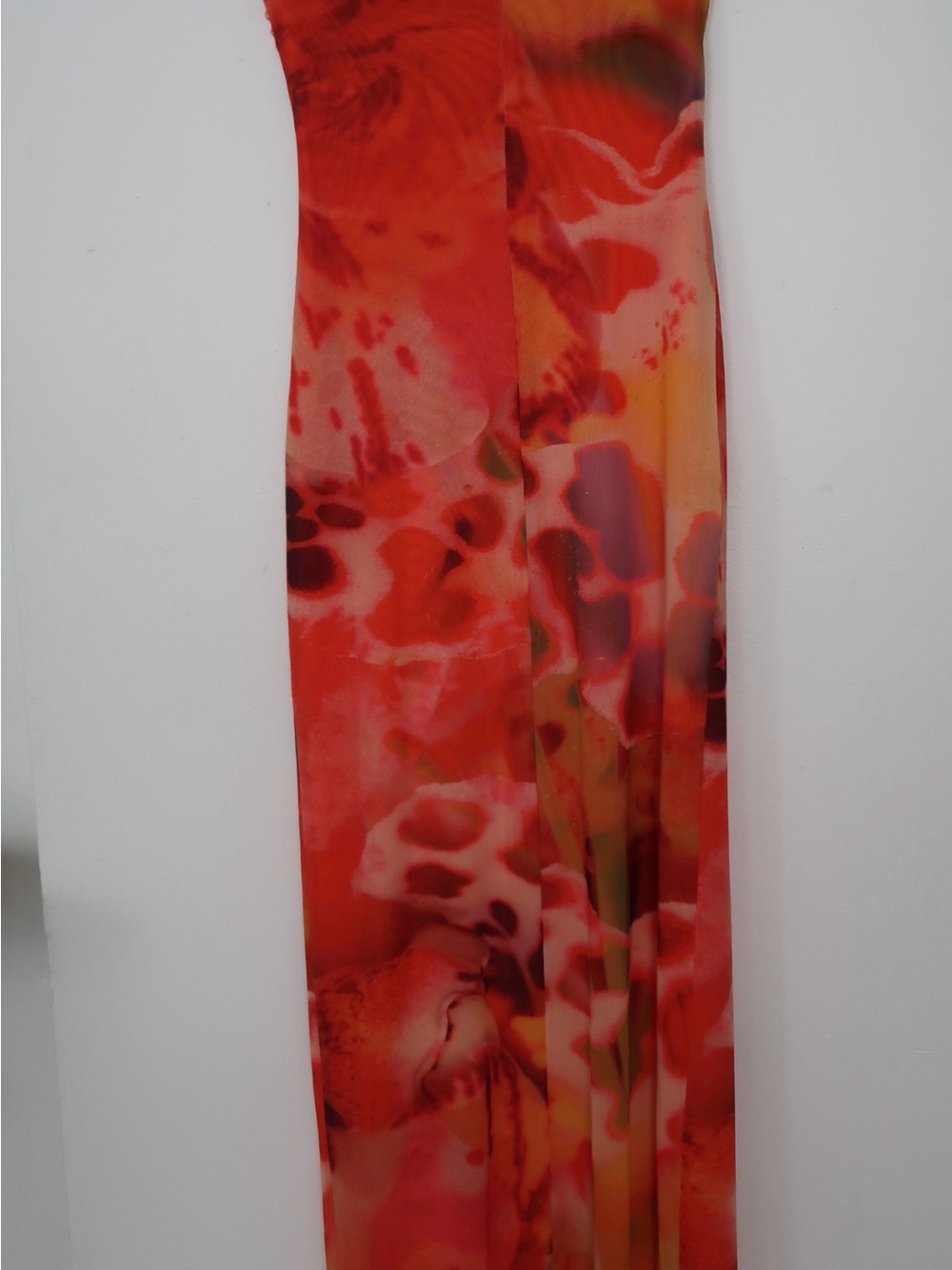 Zara Orange and Red Printed Maxi Skirt - Picture 3 of 4